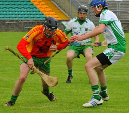 Action from the senior hurling league game against MacCumhaill's.