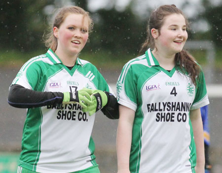 Action from the ladies senior match between Aodh Ruadh and Kilcar.