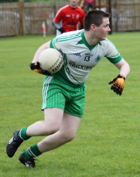 Action from the reserve division 3 senior game against Naomh Colmcille.