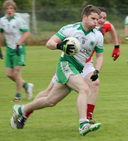 Action from the reserve division 3 senior game against Naomh Colmcille.