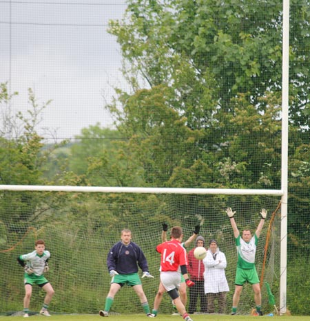 Action from the reserve division 3 senior game against Naomh Colmcille.