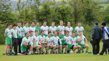 Action from the division 3 senior game against Naomh Colmcille.