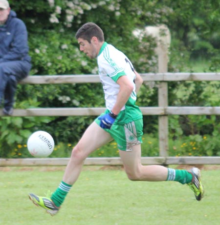 Action from the division 3 senior game against Naomh Colmcille.