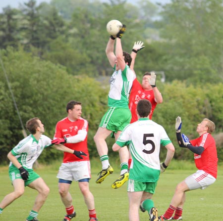 Action from the division 3 senior game against Naomh Colmcille.