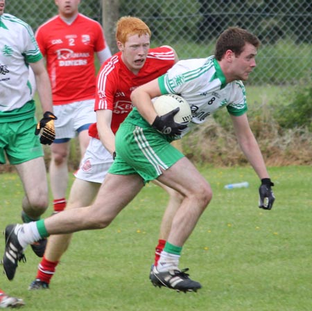 Action from the division 3 senior game against Naomh Colmcille.