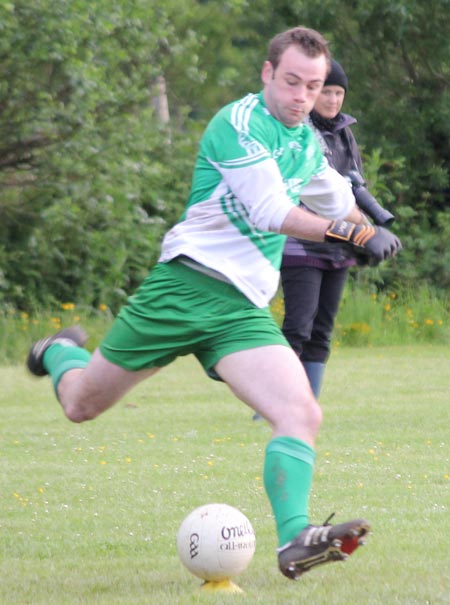 Action from the division 3 senior game against Naomh Colmcille.