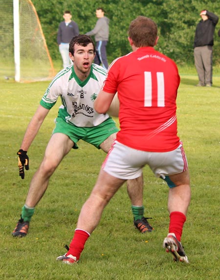 Action from the division 3 senior game against Naomh Colmcille.