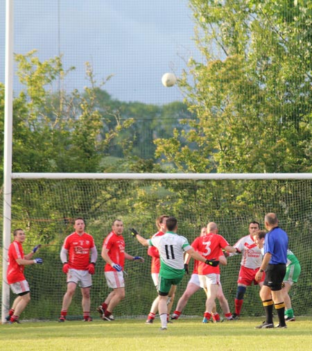 Action from the division 3 senior game against Naomh Colmcille.