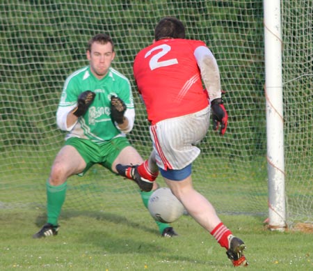 Action from the division 3 senior game against Naomh Colmcille.