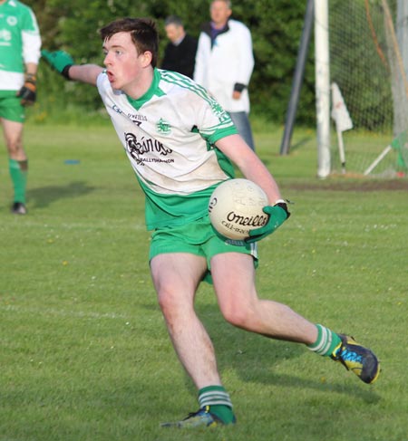 Action from the division 3 senior game against Naomh Colmcille.