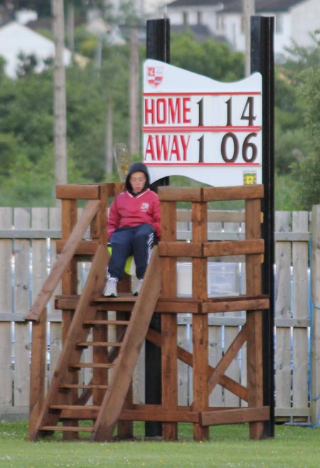 Action from the division 3 senior game against Naomh Colmcille.