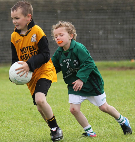 Action from the under 8 blitz in Father Tierney Park.