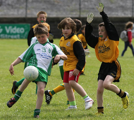 Action from the under 8 blitz in Father Tierney Park.