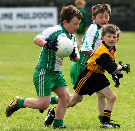 Action from the under 8 blitz in Father Tierney Park.