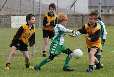 Action from the under 8 blitz in Father Tierney Park.