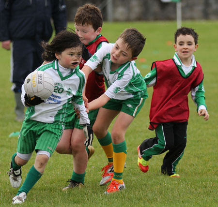 Action from the under 8 blitz in Father Tierney Park.