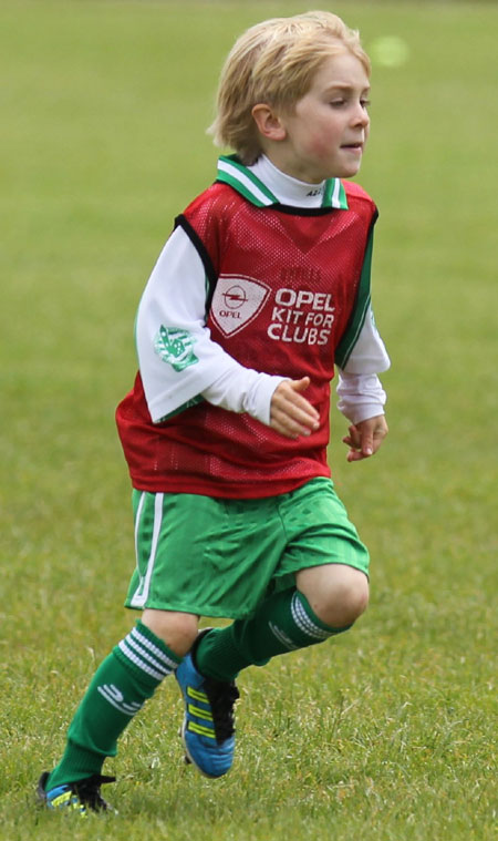 Action from the under 8 blitz in Father Tierney Park.