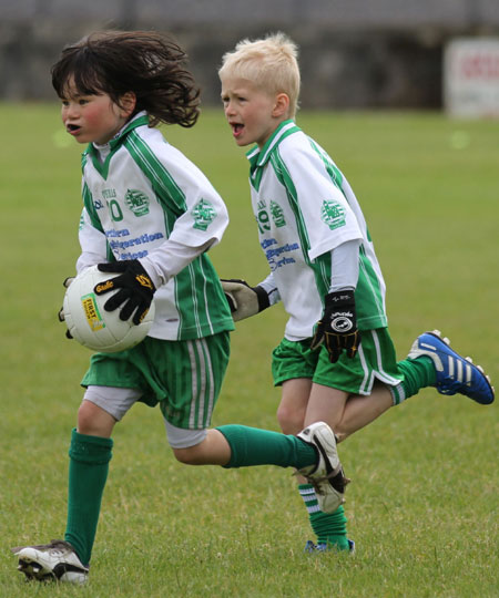 Action from the under 8 blitz in Father Tierney Park.