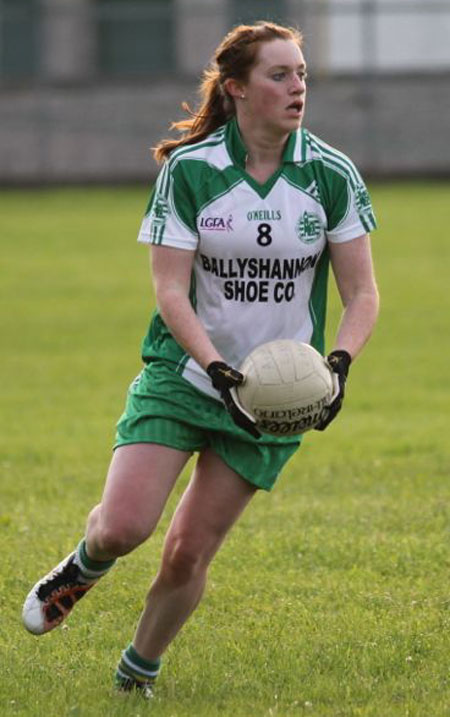 Action from the ladies senior match between Aodh Ruadh and Glencar Manorhamilton.