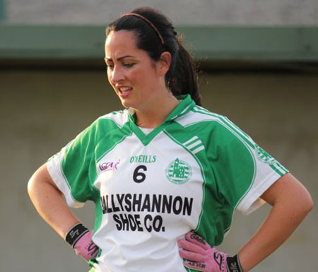 Action from the ladies senior match between Aodh Ruadh and Glencar Manorhamilton.