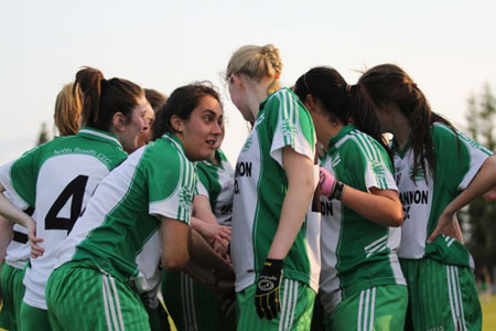 Action from the ladies senior match between Aodh Ruadh and Glencar Manorhamilton.