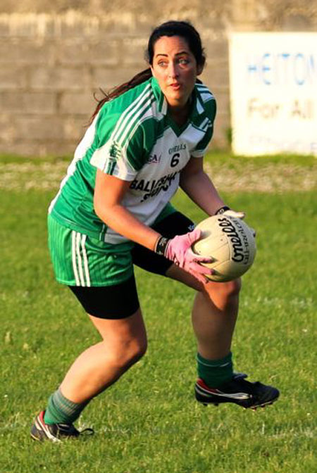 Action from the ladies senior match between Aodh Ruadh and Glencar Manorhamilton.