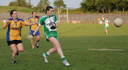 Action from the ladies senior match between Aodh Ruadh and Glencar Manorhamilton.