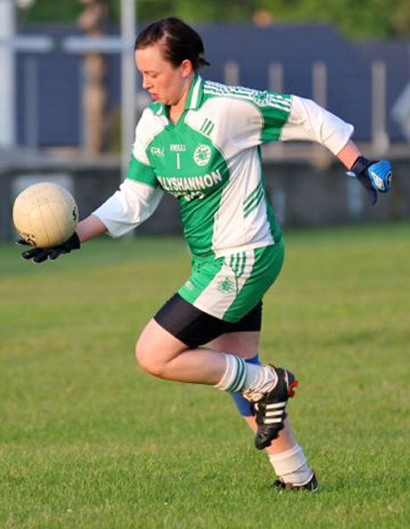 Action from the ladies senior match between Aodh Ruadh and Glencar Manorhamilton.