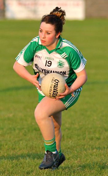 Action from the ladies senior match between Aodh Ruadh and Glencar Manorhamilton.