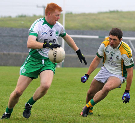 Action from the intermediate championship game against Buncrana.