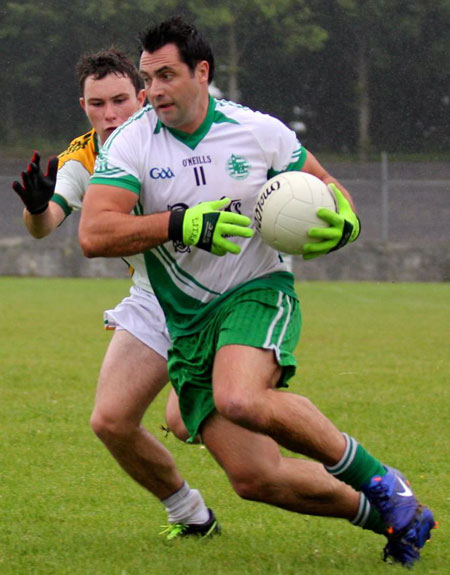 Action from the intermediate championship game against Buncrana.