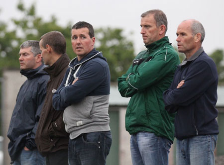 Action from the intermediate championship game against Buncrana.