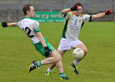 Action from the intermediate championship game against Buncrana.
