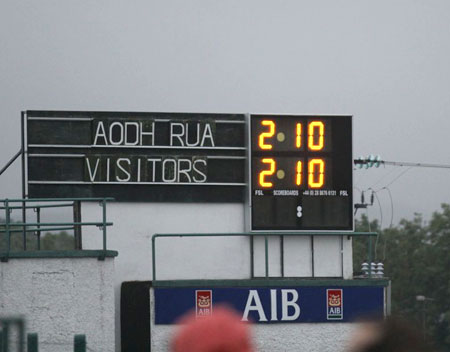 Action from the intermediate championship game against Buncrana.