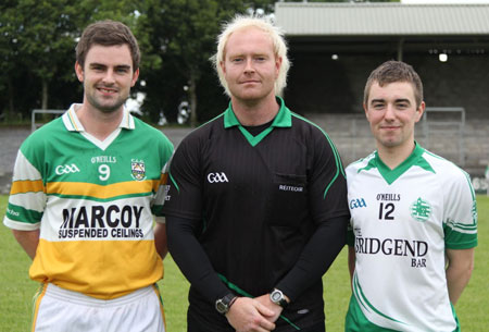 Action from the intermediate reserve championship game against Buncrana.