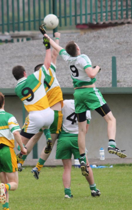 Action from the intermediate reserve championship game against Buncrana.