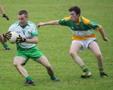 Action from the intermediate reserve championship game against Buncrana.