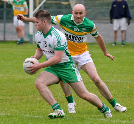 Action from the intermediate reserve championship game against Buncrana.