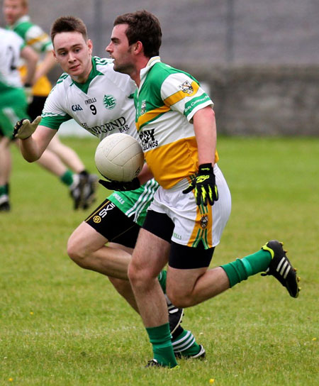 Action from the intermediate reserve championship game against Buncrana.