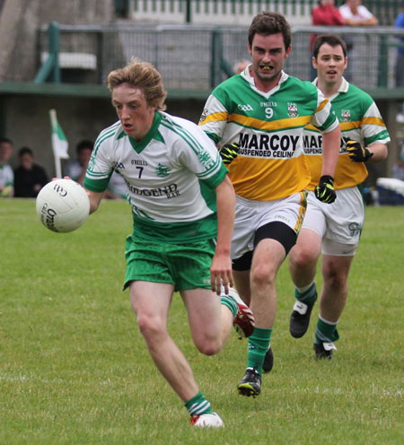 Action from the intermediate reserve championship game against Buncrana.