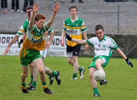 Action from the intermediate reserve championship game against Buncrana.