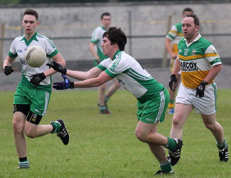 Action from the intermediate reserve championship game against Buncrana.