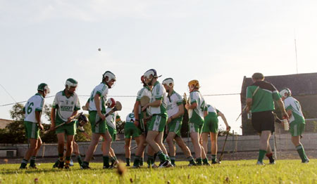 Action from the minor hurling championshiop game against Burt.