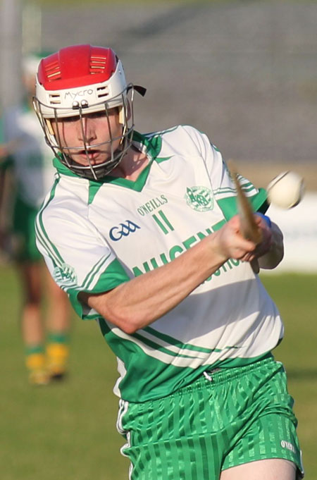 Action from the minor hurling championshiop game against Burt.