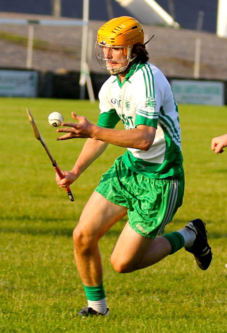 Action from the minor hurling championshiop game against Burt.