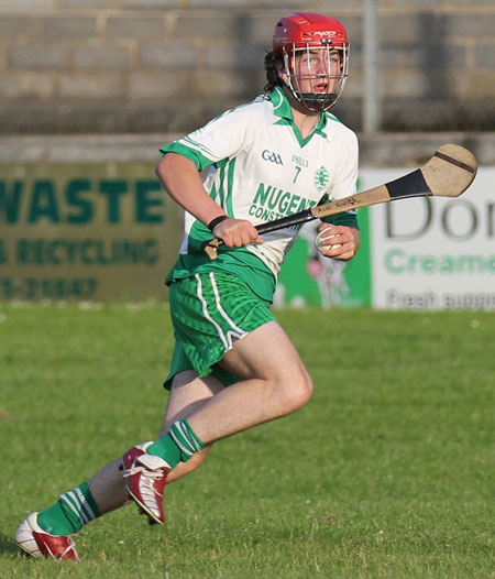 Action from the minor hurling championshiop game against Burt.