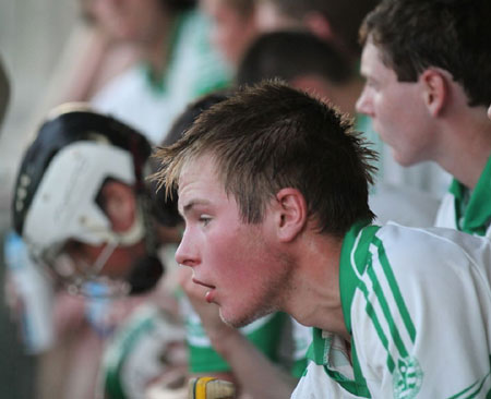 Action from the minor hurling championshiop game against Burt.