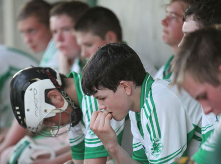 Action from the minor hurling championshiop game against Burt.