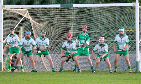 Action from the minor hurling championshiop game against Burt.