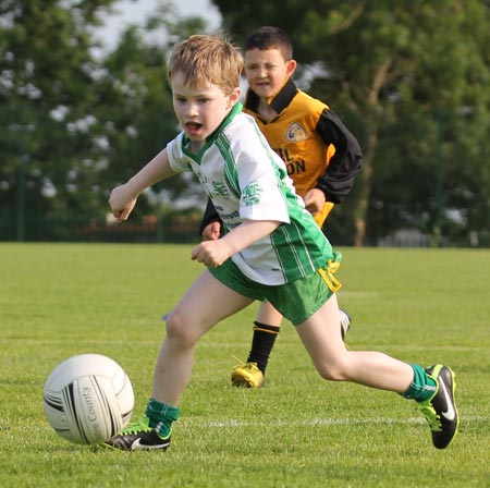 Action from the under 8 blitz in Belleek.